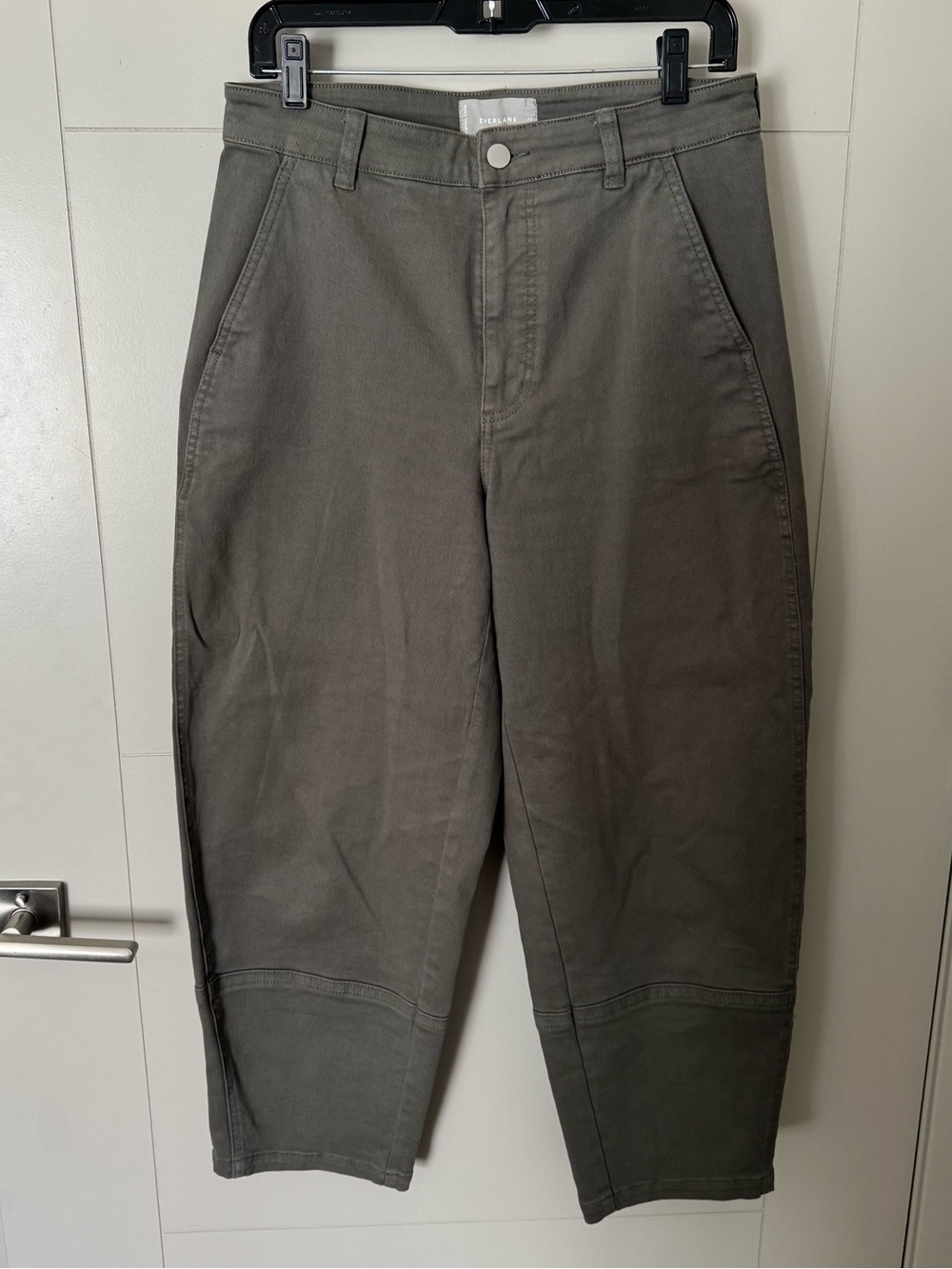 Everlane The Utility Barrel Pant - Pewter Green